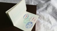 long-term visa a close up of a piece of paper with stamps on it